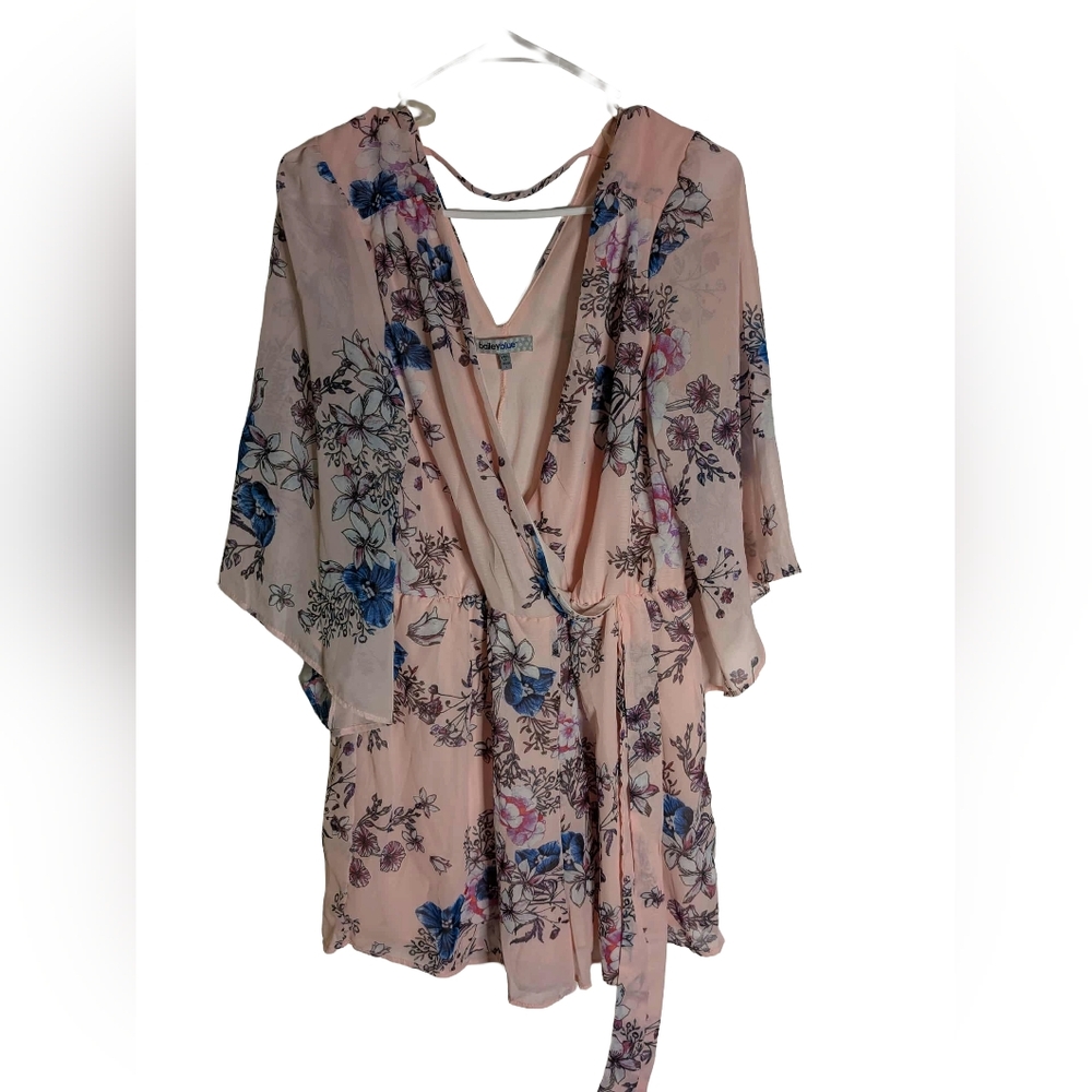 Bailey Blue Pink and Blue Floral Blouse